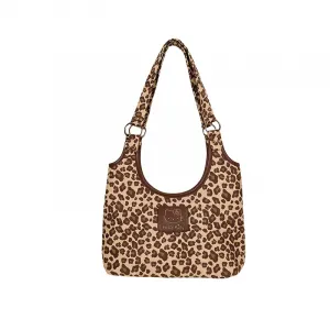 Sanrio Hello Kitty полиэстеровая сумка, плечевая сумка Regular Women's Leopard Print