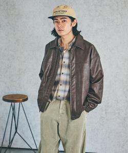 Куртка из эко-кожи в винтажном стиле Bayflow, цвет Brown 50