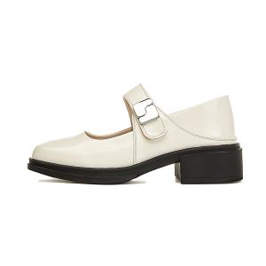 AQUASCUTUM Блок каблук Мэри Джейн туфли женские бежевые, цвет Beige