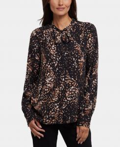 Женская блузка с длинными рукавами и завязками на шее NYDJ, Le Montclair