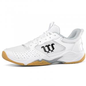 Обувь для бадминтона унисекс с низким верхом Lokwt, белый/синий