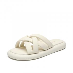 Женские бесшумные сандалии из полиуретана PU ZHR, Beige