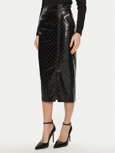 Юбка из искусственной кожи приталенного кроя Access Fashion, черный