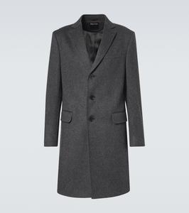 Пальто из смеси шерсти и кашемира Zegna, Dark Grey