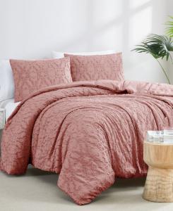 Комплект постельного белья Stella Clipped Jacquard из 3 предметов, размер King Southshore Fine Linens, цвет rose