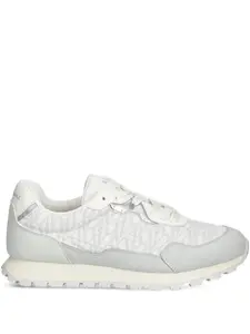 Кроссовки на шнуровке с монограммой Armani Exchange, серый