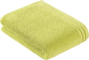 Полотенце Vossen "Calypso Feeling", (1 шт.), с узкой каймой, из 100% хлопка, веганское, однотонное 100х150 см (1 шт.), цвет meadow green