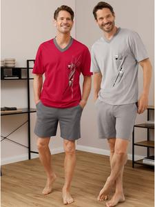 WITT WEIDEN Короткие шорты красного и серого цвета