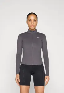 Одна облегающая тренировочная куртка Nike Performance, Thunder Grey/White