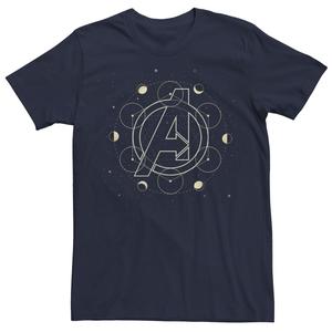 Мужская футболка с логотипом на груди Avengers Moon Phase Marvel
