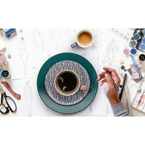 Блюдце Life Fashion Комбинированное блюдце 16,5 см Seltmann Weiden, Glamorous black, weiß