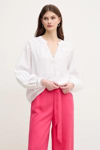 Льняная блузка Mos Mosh, белый