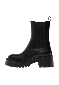 Массивные ботильоны на платформе челси Pull&Bear, Black