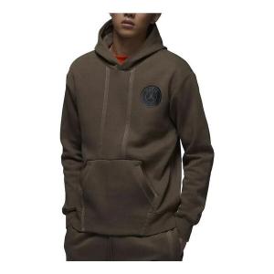 Толстовка Air Jordan Paris Saint-Germain Logo Hoodie 'Brown', коричневый