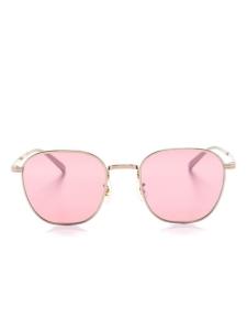 Oliver Peoples солнцезащитные очки Rynn в круглой оправе, золотистый
