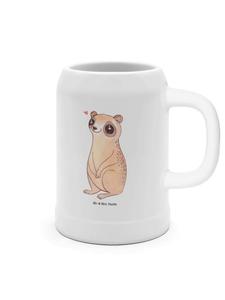 Кружка для пива "Медленный лори" в белом цвете. Mr. & Mrs. Panda