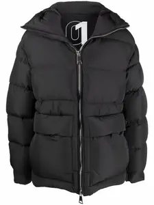 Пуховик с логотипом Khrisjoy, черный