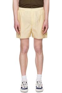 Легкие полупрозрачные нейлоновые шорты Auralee, желтый