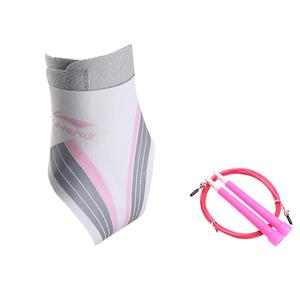 Универсальный голеностопный бандаж из полиамида, полиэстера и эластана LINING, серо-розовый