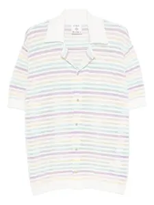 Рубашка в полоску с коротким рукавом CASABLANCA, белый