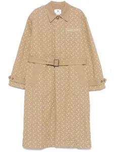 Твиловое пальто с узором Moonogram Marine Serre, нейтральный