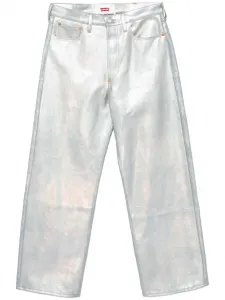 Прямые джинсы с принтом JUNYA WATANABE, синий