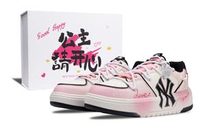 MLB Массивные лайнеры устойчивые к истиранию лоу-топ скейтборд обувь unisex pink