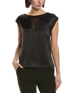 Атласная блузка Карлы Руис Carla Ruiz, черный