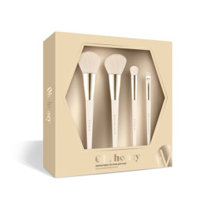 Набор кистей для макияжа, 4 шт. Inter Vion, Oh Honey Makeup Brush, Inter-vion