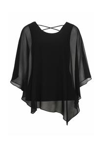 Туника в элегантном образе 2 в 1 sheego, черный
