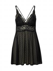 Hunkemöller Пеньюар 'Beatriz' в черном цвете