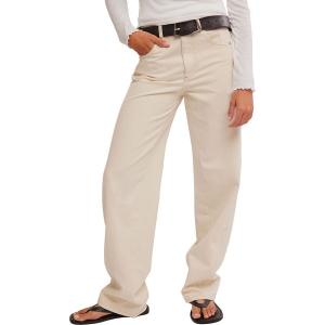 Брюки Free People Aster Straight Free People, Cream