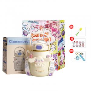 Термостакан Sanrio, Big Ear Dog (Includes Cup Brush + Straw Brush + 3D Sticker + Keychain + Gift Bag)