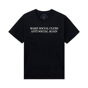 Футболка Anti Social Social Club Double Hate Tee 'Black', черный