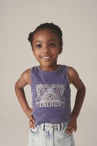 Свободная футболка без рукавов с графикой (3–16 лет) Next, фиолетовый
