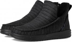 Кроссовки Hey Dude Women's Camden Quilted, Black/Black