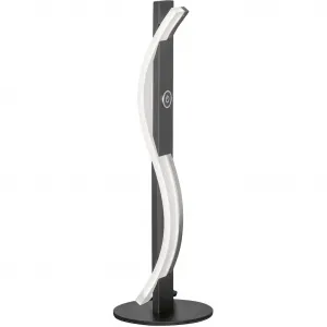 Настольная лампа Bridge с LED-модулем, 1 шт., долговечный светодиод, регулируемая яркость Fischer & Honsel, песочно-черный