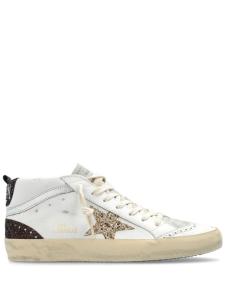 Golden Goose кеды Mid Star с блестками, белый