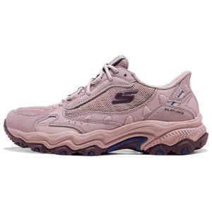 Skechers Женские походные туфли с амортизацией, противоскользящие, износостойкие, с низким верхом, розовые