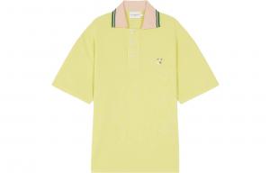 Футболка поло с логотипом Maison Kitsune, lemon