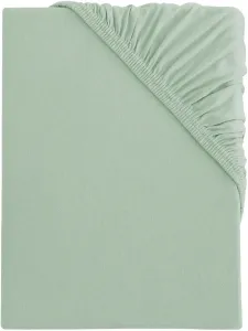 Простыня s.Oliver "TABEA, 100% хлопок, большой выбор цветов", простыня для матрасов высотой до 25 см, от размера. 90х200см 200х200 см, 1 шт., серо-зеленый