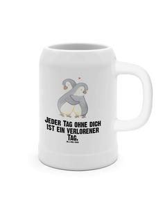 Пивная кружка с изображением пингвина и надписью, белого цвета Mr. & Mrs. Panda