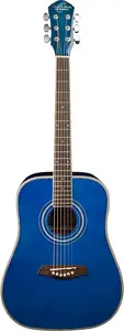 Акустическая гитара Oscar Schmidt OGHSTBL-A 1/2 Dreadnought. Полупрозрачный синий