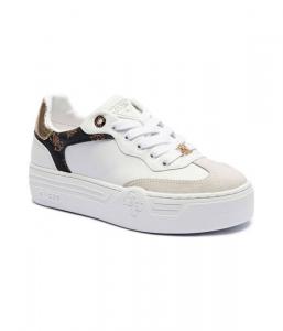 Кроссовки кожаные Guess Swole, белый / коричневый