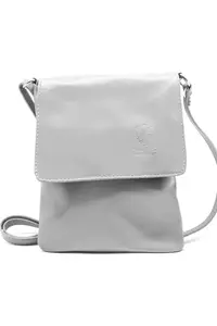 Маленькая итальянская сумка через плечо из натуральной кожи, стильная сумка для телефона Kitise, серый