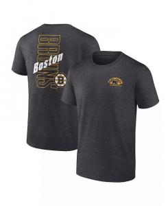 Футболка мужская Heather Charcoal Boston Bruins Backbone Fanatics