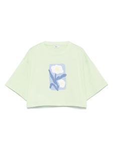 Футболка с нашивкой-логотипом Il Gufo, зеленый