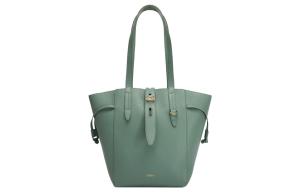 Furla Сумка-корзинка из зерненой телячьей кожи на одно плечо среднего размера для женщин горохового зеленого цвета