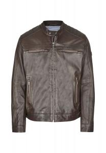 Кожаная куртка БУАМАДЕО Bugatti, темно-коричневый