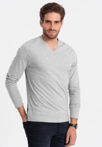 Футболка с длинным рукавом Ombre, серый меланж